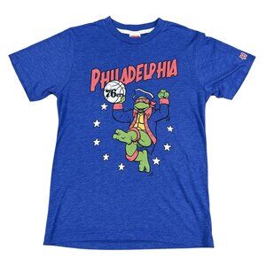 Philadelphia 76ers Homage Sixers Teenage Mutant Ninja Turtles Tee Sz XS